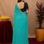 Rama  soft net sequence emboidery saree with unstitched blouse piece