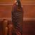Brown cotton handwoven soft saree with texture pattern