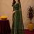 Green  soft net sequence emboidery saree with unstitched blouse piece