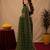 Green  soft net sequence emboidery saree with unstitched blouse piece