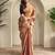 light orange coloer Zari All Over Pichwai Pattern Tilak Butti Motifs tissue saree