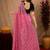 Baby pink  soft net sequence emboidery saree with unstitched blouse piece