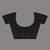 Black cotton soft saree with solid pattern