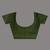 Green cotton soft saree with solid pattern