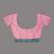 Pink cotton soft saree with solid pattern