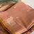 light peach coloer Zari All Over Pichwai Pattern Tilak Butti Motifs tissue saree