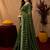 Green  soft net sequence emboidery saree with unstitched blouse piece