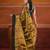 Golden tissue soft saree with pompom