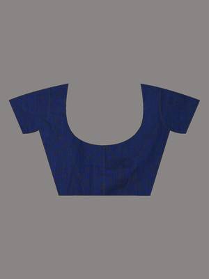 Blue pure cotton soft saree with sequined work 4