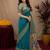 Rama soft silk blend banarasi jacuard work pethani saree with unstitched blouse piece