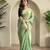 green coloer Zari All Over Pichwai Pattern Tilak Butti Motifs tissue saree