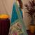 Rama soft silk blend banarasi jacuard work pethani saree with unstitched blouse piece