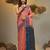 Peach tissue handwoven soft saree