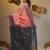 Peach tissue handwoven soft saree