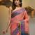 Peach tissue handwoven soft saree