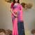 Pink tissue handwoven soft saree