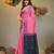Pink tissue handwoven soft saree