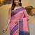 Pink tissue handwoven soft saree
