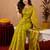 Parrot soft silk blend banarasi jacuard work pethani saree with unstitched blouse piece