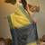 Yellow tissue handwoven soft saree
