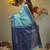 Sky blue tissue handwoven soft saree