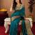 Rama soft silk blend banarasi jacuard work pethani saree with unstitched blouse piece