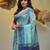 Sky blue tissue handwoven soft saree
