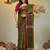 Sap green tissue handwoven soft saree with texture designs