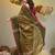 Sap green tissue handwoven soft saree with texture designs