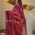 Magenta tissue handwoven soft saree with texture designs
