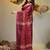 Magenta tissue handwoven soft saree with texture designs