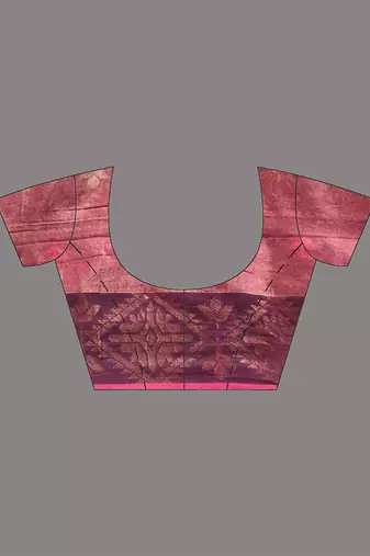 Magenta tissue handwoven soft saree with texture designs