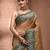 Beige tissue handwoven saree with jamdani borders