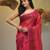 Pink tissue soft saree with zari borders
