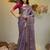 Purple tissue soft saree with zari borders