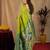Parrot soft silk blend banarasi jacuard work pethani saree with unstitched blouse piece