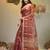 Violet dual tone texture motifs tissue saree with stripes pallu
