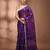 Purple texture motifs tissue saree with stripes pallu