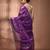 Purple texture motifs tissue saree with stripes pallu