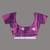 Purple texture motifs tissue saree with stripes pallu