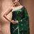 Green texture motifs tissue saree with stripes pallu