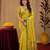 Parrot soft silk blend banarasi jacuard work pethani saree with unstitched blouse piece