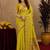 Parrot soft silk blend banarasi jacuard work pethani saree with unstitched blouse piece