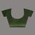 Elegant green cotton saree with sequin embellishments and pom pom