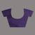 Elegant purple cotton saree with sequin embellishments and pom pom