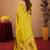 Parrot soft silk blend banarasi jacuard work pethani saree with unstitched blouse piece