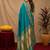 Rama soft silk blend banarasi jacuard work pethani saree with unstitched blouse piece