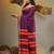 Purple cotton handspun soft saree with texture borders