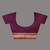 Purple cotton handspun soft saree with texture borders