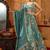 Women's Green Embroidered Georgette Lehenga Choli with Matching Dupatta